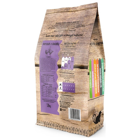 Wiejska Zagroda Karma kurczak z kaczką dla kota 1,6kg