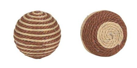 Piłki do zabawy, śr. 4 cm brąz/beż  42szt/op