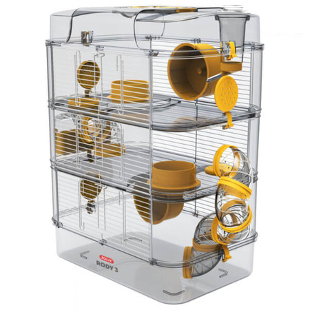 Zolux rody trio 3 klatka dla chomika, myszy 41x27x53 cm