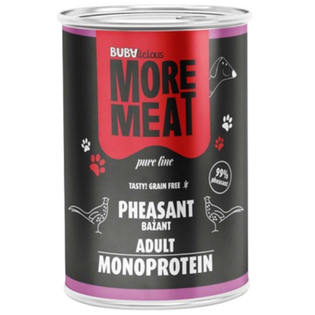 BUBAlicious More Meat mono Pure Bażant 400 g