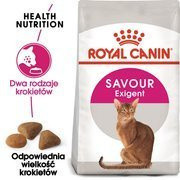 Royal canin exigent savour sensation karma sucha dla kotów dorosłych, wybrednych, kierujących się teksturą krokieta 2kg