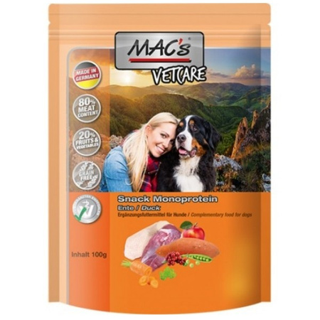 MAC's Vetcare Mono kaczka przysmaki dla psa 100 g