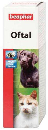 Beaphar oftal eyewater - krople do pielęgnacji oczu 50ml