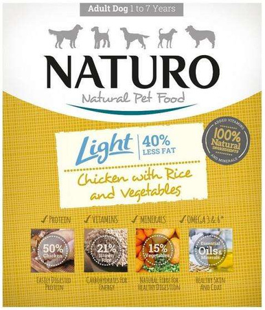 Naturo Light Kurczak z ryżem i warzywami 400g