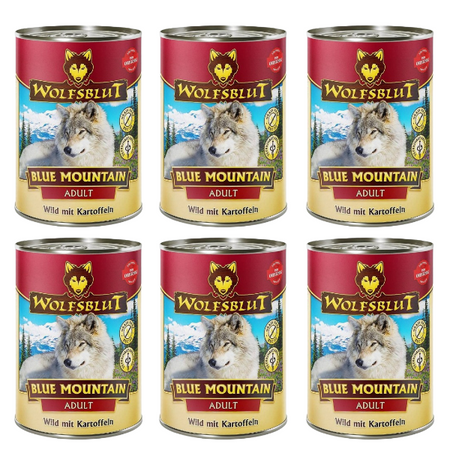 ZESTAW Wolfsblut Blue Mountain dziczyzna 6 x 395 g