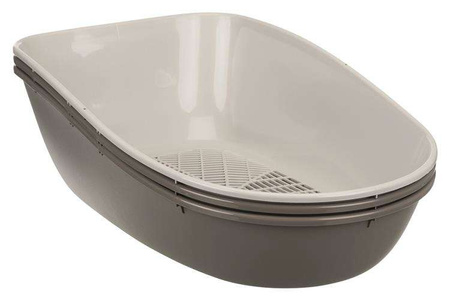 Kuweta Berto Top, z systemem rozdzielającym, 39 × 42 × 59 cm, szarobrązowa