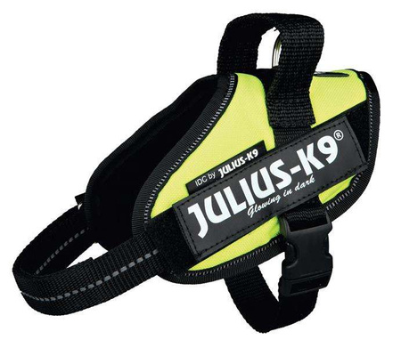 Szelki Julius-K9, rozm.2/L-XL, 71-96 cm, neonowy żółty