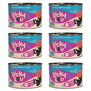 ZESTAW Lucky Lou Lifestage Adult drób i kaczka 6 x 200 g