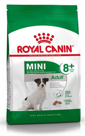 Royal canin mini adult 8+ karma sucha dla psów starszych od 8 do 12 roku życia, ras małych 2kg