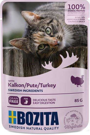 Bozita cat indyk w sosie saszetka 85g