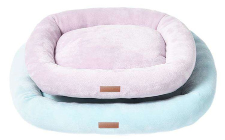 Supermiękkie legowisko dla psa, niebieskie, 38x32x6cm