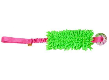 Dingo Zabawka dla psa - Szarpak Mop Bungee z piłką zielony