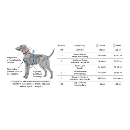 Miękka uprząż, S–M: 35–60 cm/20 mm, niebieski petrol