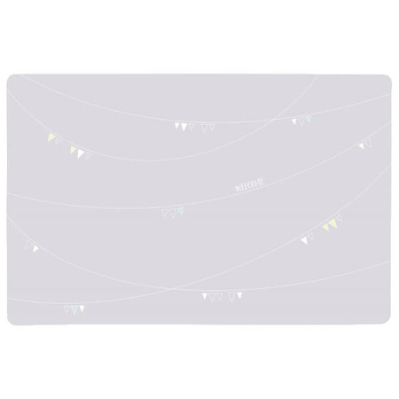 Podkładka pod miski Junior, 44 x 28cm, jasnoszara