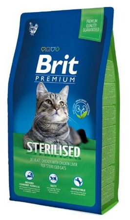 Brit premium cat new sterilised 8kg
