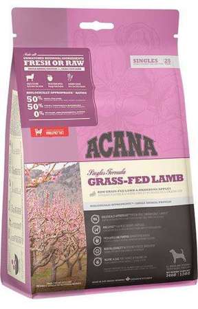 Acana grass-fed lamb  340g, 2kg, 6kg, 11,4kg, 17kg