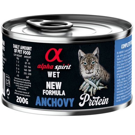 Alpha Spirit Protein anchois dla kota 200 g