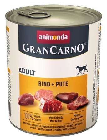 Animonda GranCarno Adult Rind Pute Wołowina + Indyk puszka 800g