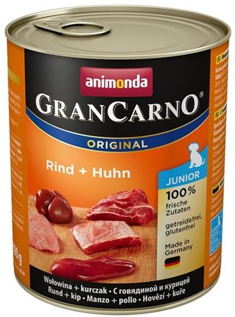 Animonda GranCarno Junior Rind Huhn Wołowina + Kurczak puszka 800g