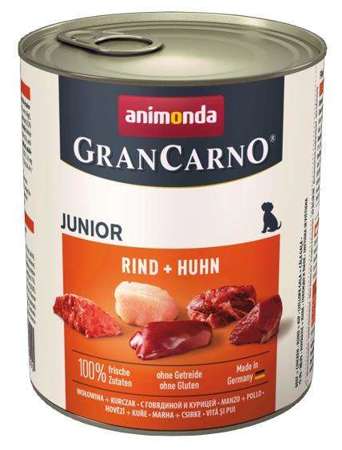 Animonda GranCarno Junior Rind Huhn Wołowina + Kurczak puszka 800g