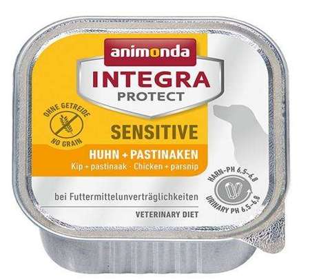 Animonda integra protect sensitive dla psa kurczak + pasternak tacka 150g