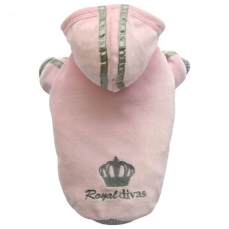 Bluza Royal Divas z kapturem, różowa, BD-XL 64-66cm/97-99cm