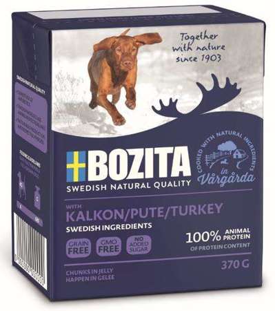 Bozita dog tetra recart z indykiem w galaretce kartonik 370g