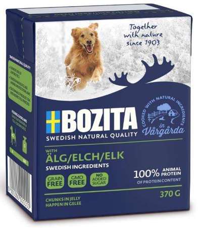 Bozita dog tetra recart z łosiem w galaretce kartonik 370g