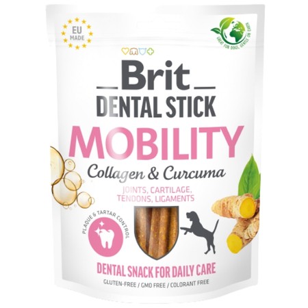 Brit Dental Stick Mobility Curcuma & Collagen dla psa 7 szt. 251 g