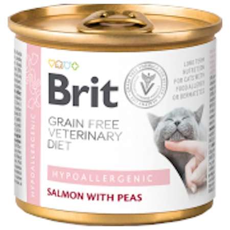 Brit Grain Free Veterinary Diets Hypoallergenic dla kota 200 g