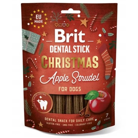 Brit Xmas Dental gryzaki na zęby dla psa 250 g 7 szt.