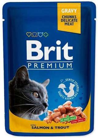 Brit cat for wellness & beauty łosoś z pstrągiem 100g