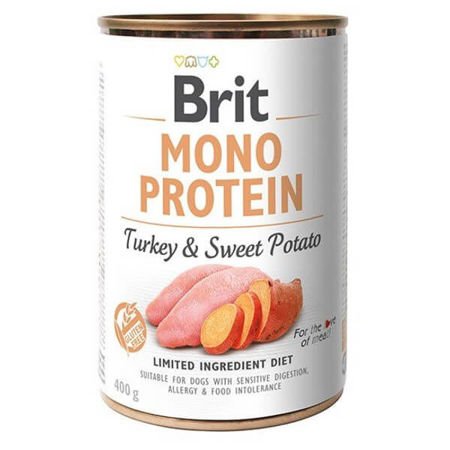 Brit mono protein turkey & sweet potato dla psa 400 g