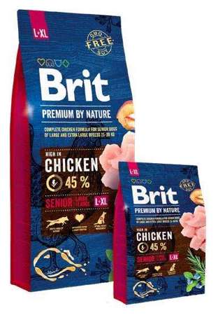 Brit premium by nature senior large + extra large 15kg