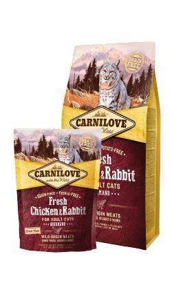 Carnilove fresh chicken & rabbit - gourmand sucha karma dla kota 0,4 kg, 2 kg