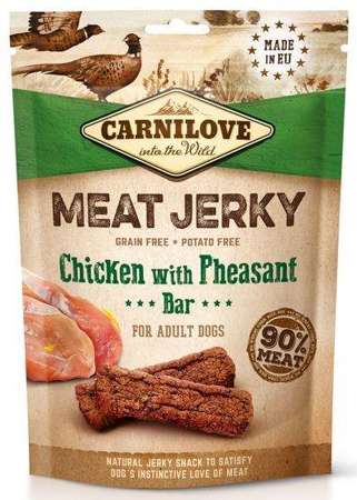 Carnilove jerky chicken & pheasant bar 100g