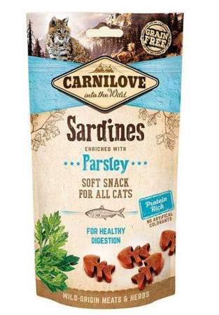 Carnilove semi-moist snack sardine & parsley dla kota 50 g