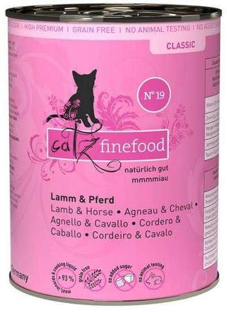 Catz Finefood Classic N.19 Jagnięcina i Konina puszka