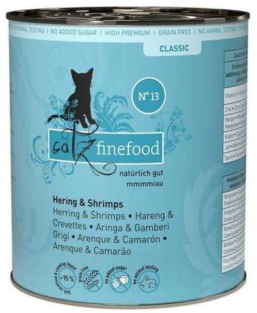 Catz finefood n.13 śledź i kraby puszka 800g