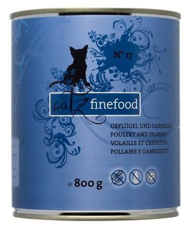 Catz finefood n.17 drób i krewetki puszka 800g