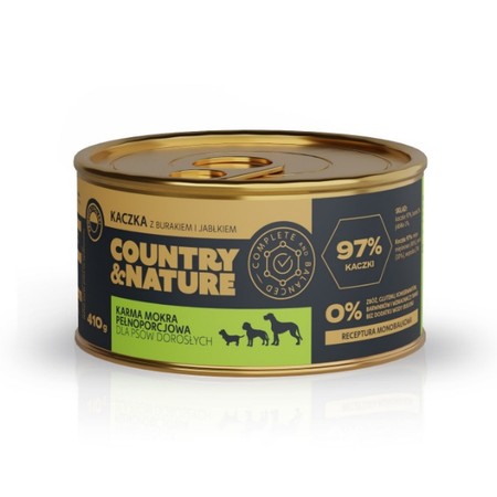 Country&Nature kaczka z burakiem i jabłkiem 410 g