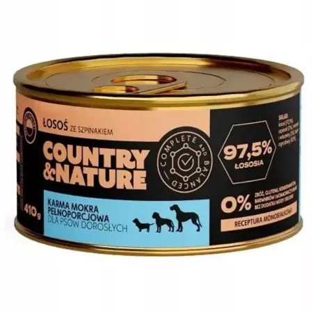 Country&Nature łosoś ze szpinakiem 410 g