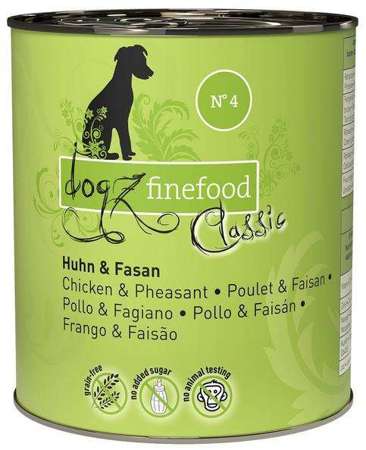 Dogz finefood n. 04 kurczak i bażant 800 g