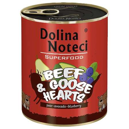 Dolina Noteci Superfood Wołowina i serca gęsi dla psa 800 g