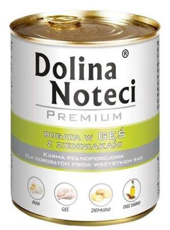 Dolina noteci premium pies gęś i ziemniaki puszka 800g