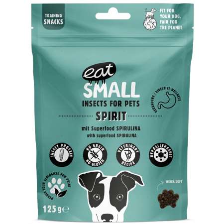 EAT SMALL Spirit Soft insekty i spirulina dla psa 125 g