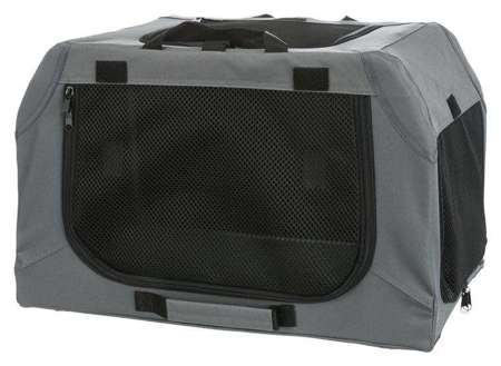 Easy Soft Kennel, buda domowa dla psa, szara, XS–S: 50 × 33 × 36 cm