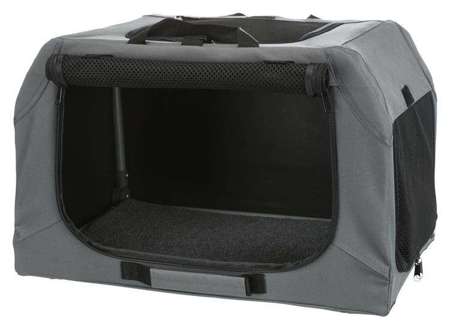 Easy Soft Kennel, buda domowa dla psa, szara, XS–S: 50 × 33 × 36 cm