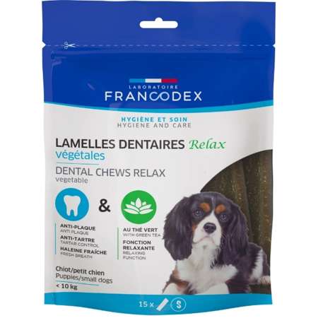 Francodex Dental & Relax przysmaki usuwające kamień i brzydki zapach S 228 g 