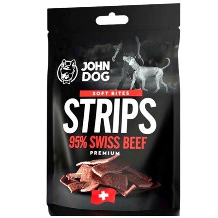 John Dog 95% wołowina szwajcarska w paskach Soft Bites 90 g